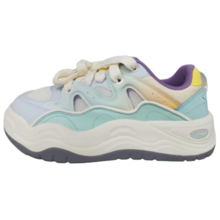 

Новые LiNing Moth Orchid Противоскользящие и износостойкие увеличивающие рост Низкие кеды для скейтборда Женские Зеленые AGCV230-3 38