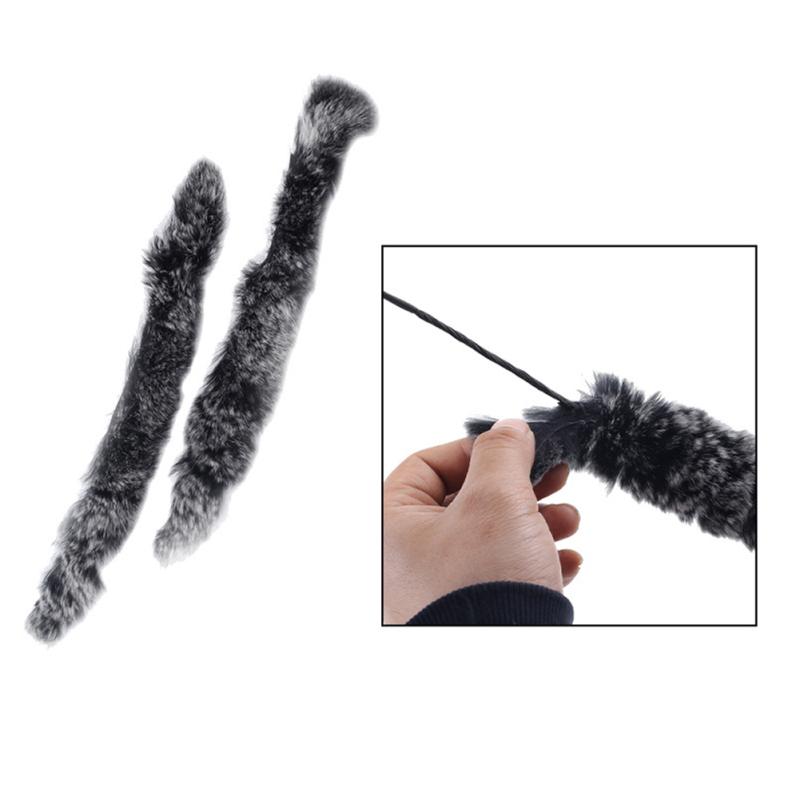 1 para tłumików drgań cięciwy łuku łuczniczego z futra królika Rex Akcesoria łucznicze Dla