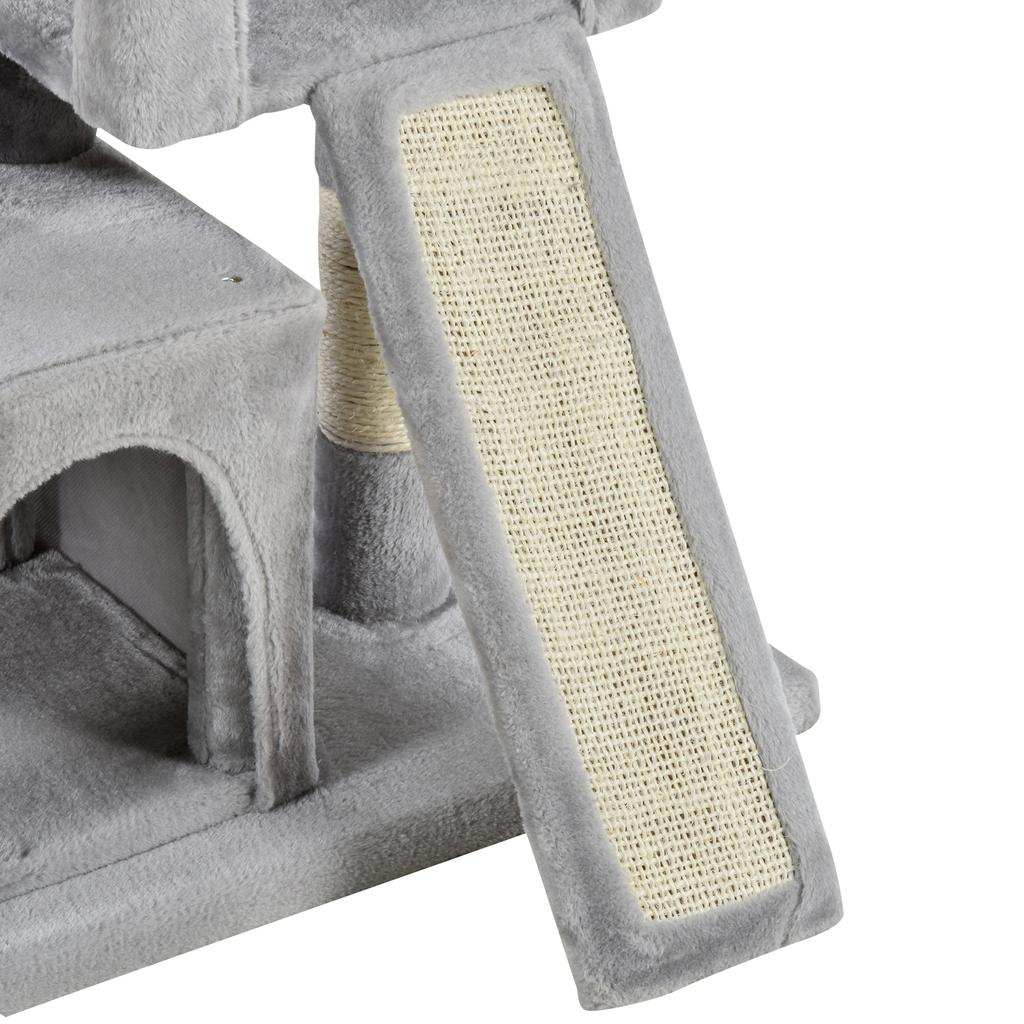 Cat Tree for Indoor Cats 81cm Cat Scratching Post Scratch Board Kitten Tower Climbing Frame Grey