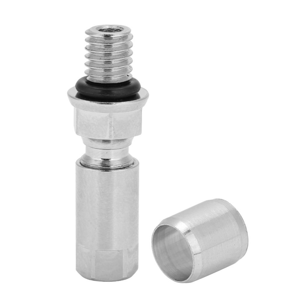 Silver Hydraulic Disc Brake Precise 5mm Hose Connector LightWeight Stainless Steel + Aluminum Alloy