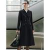 Giovanni Valentino Women's Wool Blend Mid-length Lapel Coat