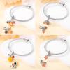 Autumn New Copper Brown Maple Leaf Pumpkin Bee Charms Bead Fit 3Mmoriginal Bracelets Diy Jewelry Warm Gift