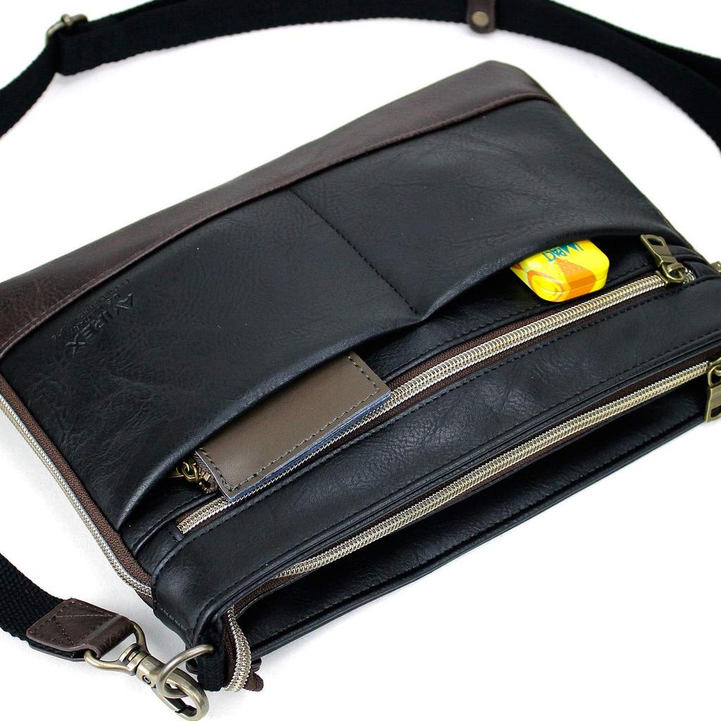 Mini Shoulder Bag Sacoche 2WAY Larga AX2030 Black [Avirex]