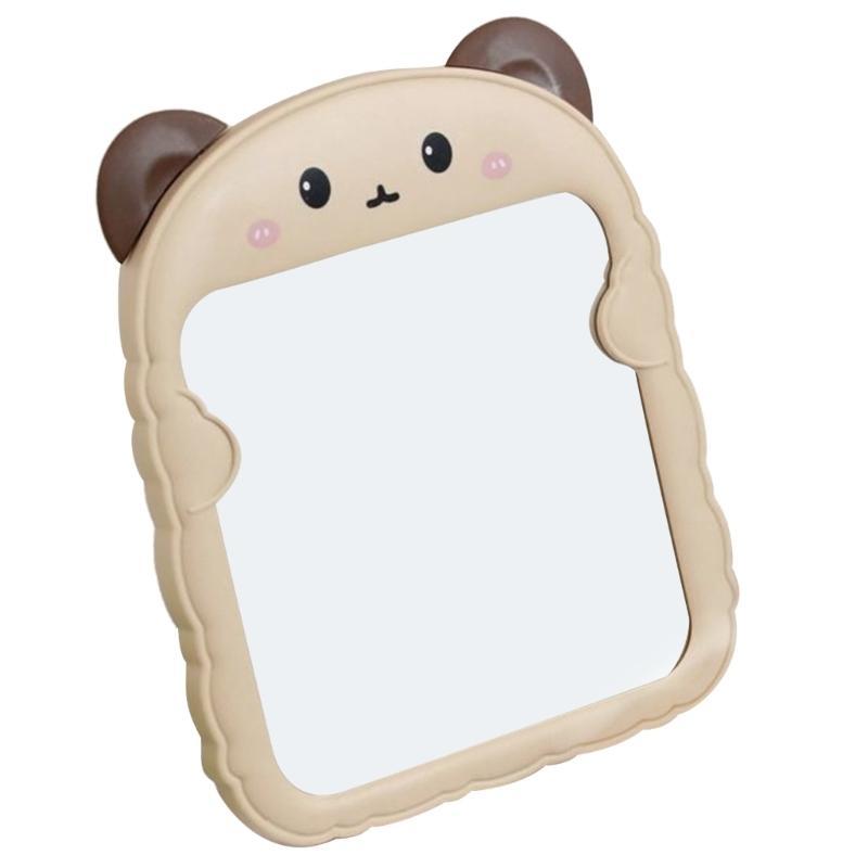 

652F Cartoon Desktop Mirror Women Girls Makeup Mirrors Dormitory Dressing Mirror Gift