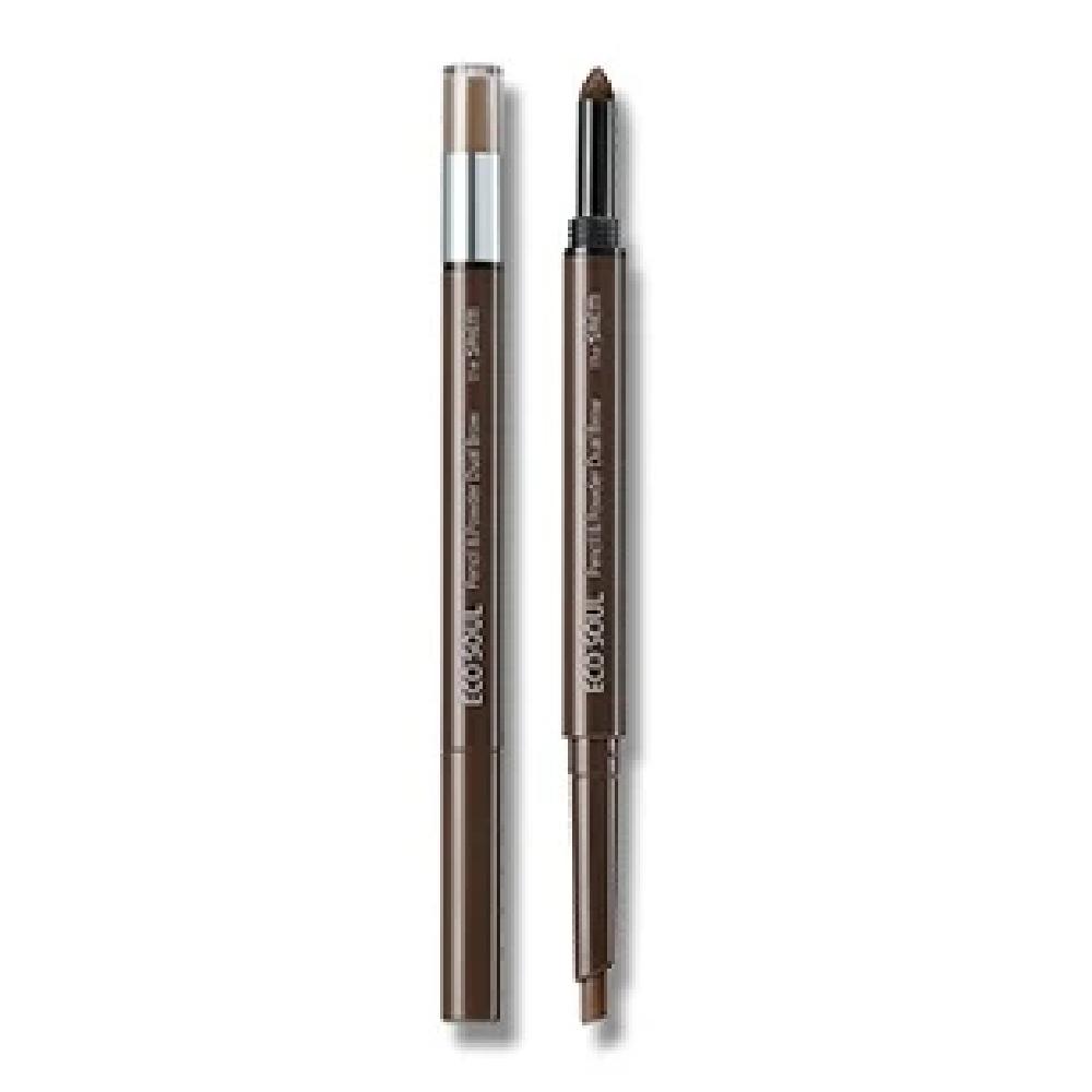 ECO SOUL Pencil & Powder Dual Brow 04. Dark Brown_US 03 Dark Gray [Pencil] 0.3g + [Powder] 0.5g