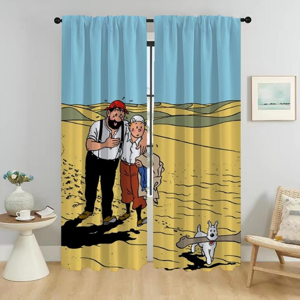 

Tin-tines Противомоскитные шторы для гостиной, затемняющие шторы, шторы для домашнего интерьера, 2 шт., перегородка для кухни, ребенок W50xH70cmx2pcs-CL