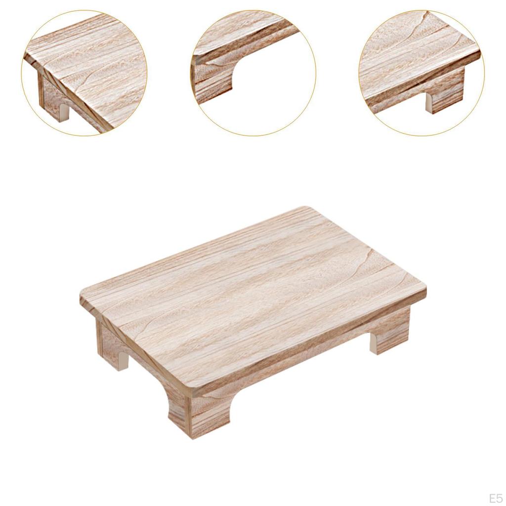 10cm Wooden Coffee Table, Modern Design, for Windowsill And Balcony