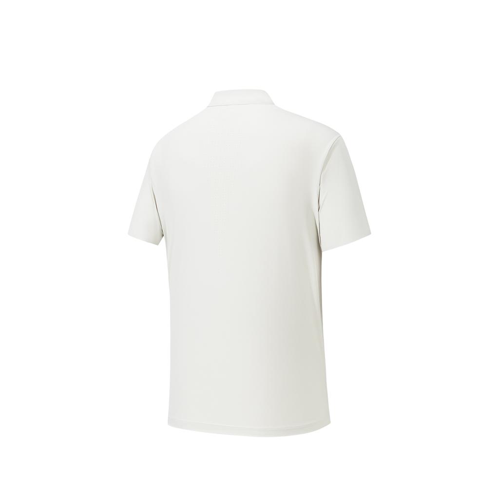 Anta Champion Ice Skin Protection Polo Shirt Men tops Ivory-White 152620160-1