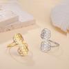 Sacred Geometry Flower Of Life Ring Women'S Stainless Steel Adjustable Ring Vintage Talisman Jewelry Party Gift