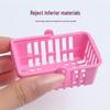 Miniature Supermarket Shopping Basket Toy - Role-Playing Doll Accessory for Kids