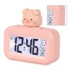 Electronic Clock Cute Cartoon LED Screen Desktop Electronic Alarm Data Time Calendar Temperature Clock