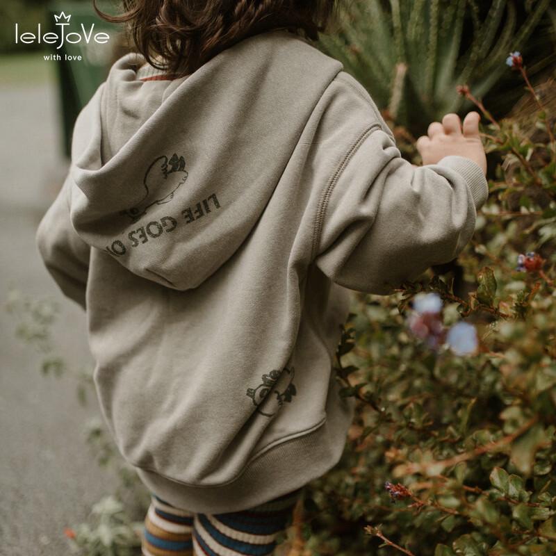 LELE JOVE 2026 Kids Loose Hooded Jacket S