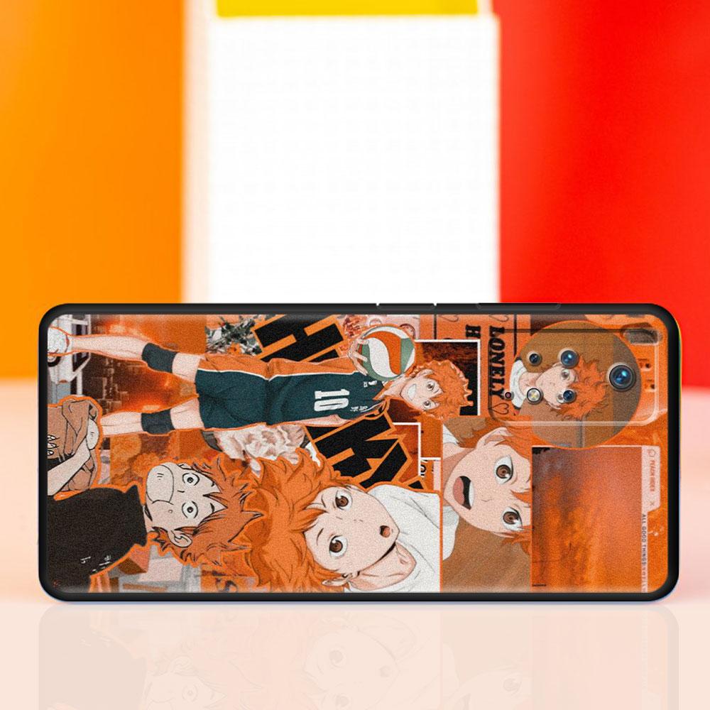 For Redmi Note 9A 10 9 8 9S 7 9T 9C K40 11 Pro K40S K50 8T Armor Para Celular Funda Haikyuu Volleyball Anime