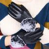 Hengyuanxiang Women's Lambskin Touchscreen Gloves