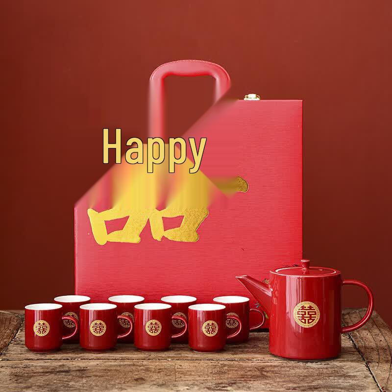 Festive Ceramic Tea Set