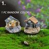 Resin Miniature House Set With Cartoon Architecture For Home Decor And Gift Ideas