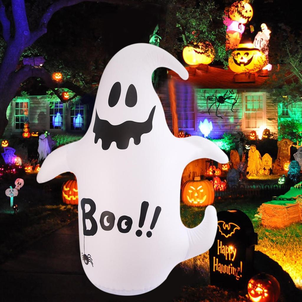 Halloween Christmas Inflatable Pumpkin Ghost Tumbler for Bar or Kindergarten Decor with Balloons