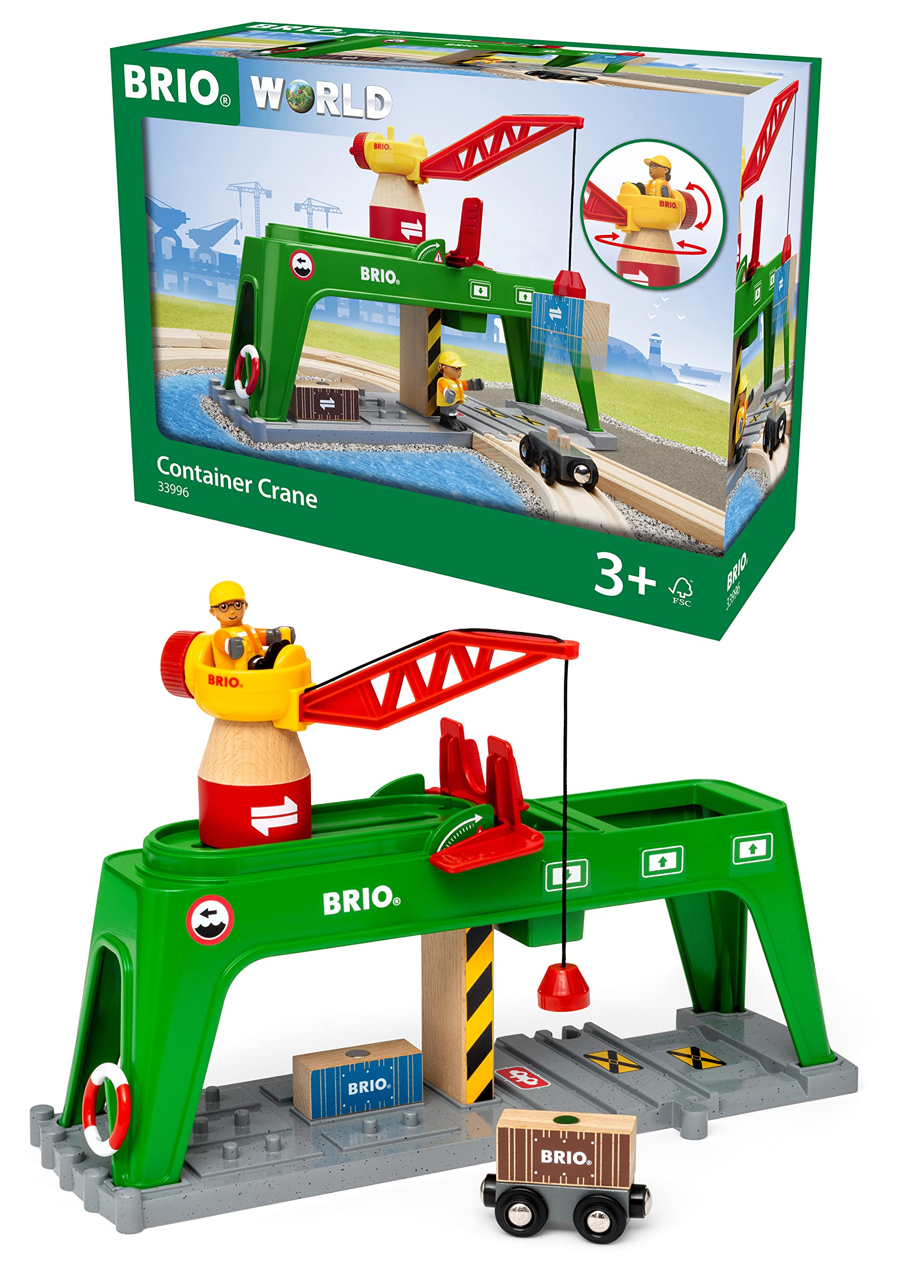 

Контейнерный кран BRIO WORLD зеленый 63399600