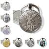 Archangels Modern Seven Time Gem Keychain Chic Zinc Alloy Bag Pendant