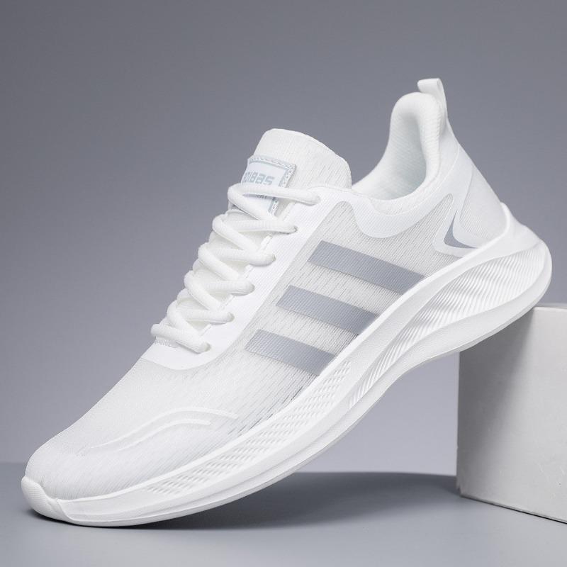 Sneakers Couple Spring Running Shoes Student Tide Fit Breathable Lightweight Soft Sole Men's Shoes Versatile