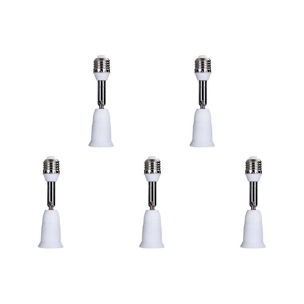 1-10PCS LED Light Bulb Lamp Holder Flexible Extension Adapter Socket Extend E27 to E27 Adapter Converter Wall Base Holder Screw