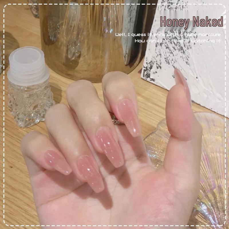 Summer 2025 Ice Transparent Nude Nail Gel Polish - Popular Whitening Jelly Color Series