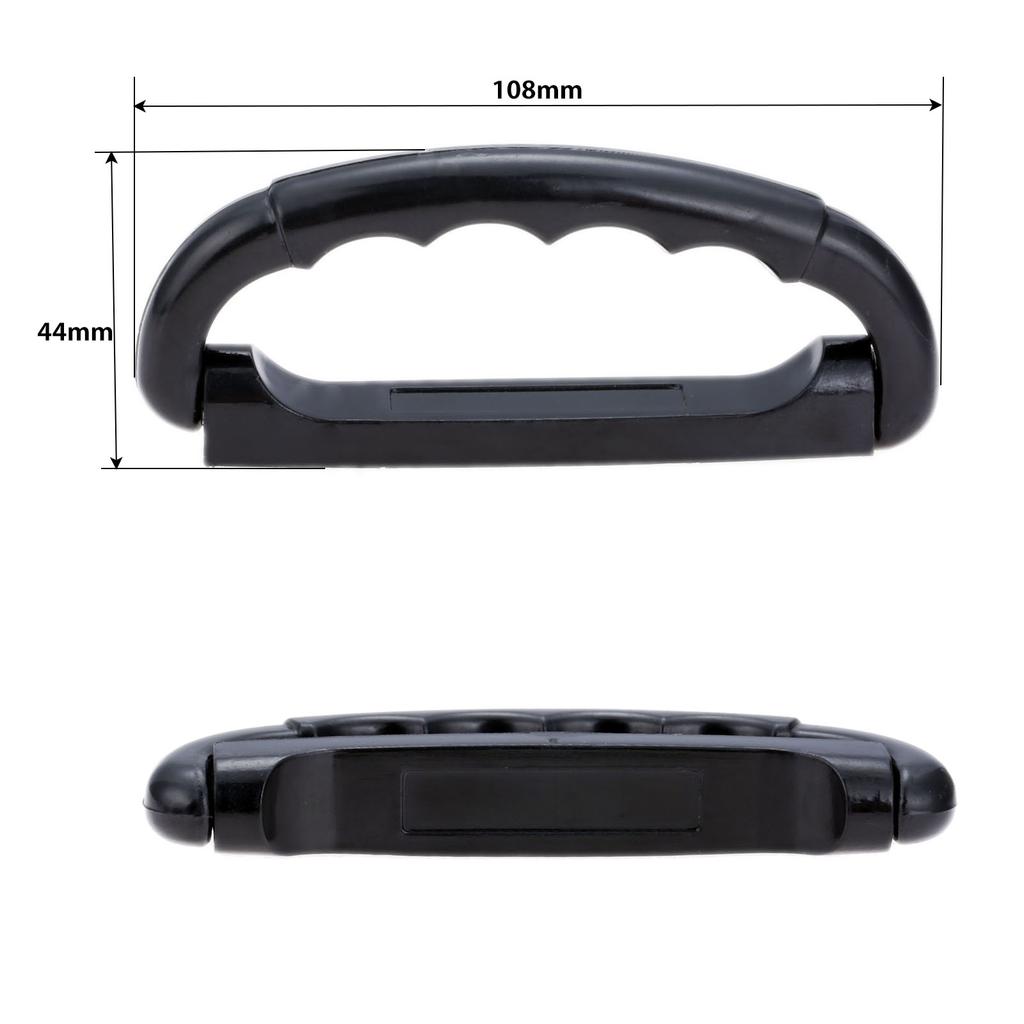 1pc Black Plastic Luggage Handle Suitcase Strap Pull Air Case Flight Bag Luggage Grip Antislip Knob 108/125/160mm Box Replace