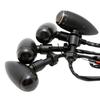 Nakira Motorcycle Turn Signals 4 Pcs Custom Bullet American Shadow Dragster Magna Nkr1093 (Black, Smoke)