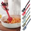 Forchetta da Insalata Flessibile per Alimenti Anti-scottatura Silicone Dessert Pasta Cottura Frutta Frusta Utensile per Uso Quotidiano Cucina