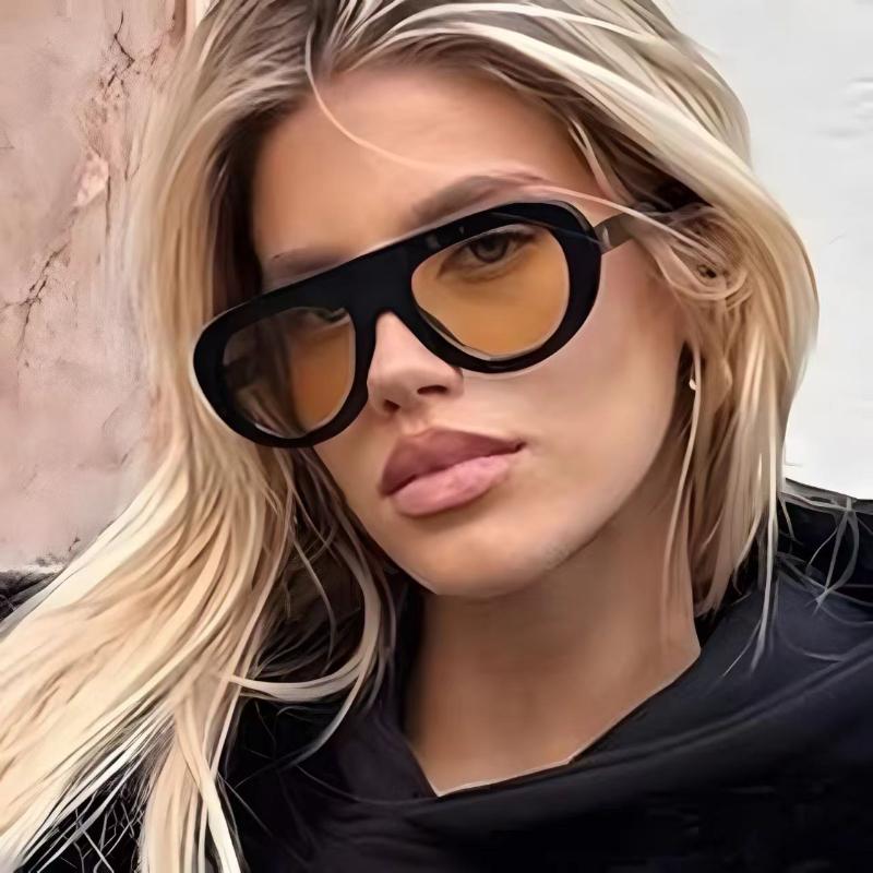 Vintage Luxury Brand Designer Oversized Pilot Sunglasses Women For Men Shades Big Frame Windproof Popular Punk Sun Glasses Uv400