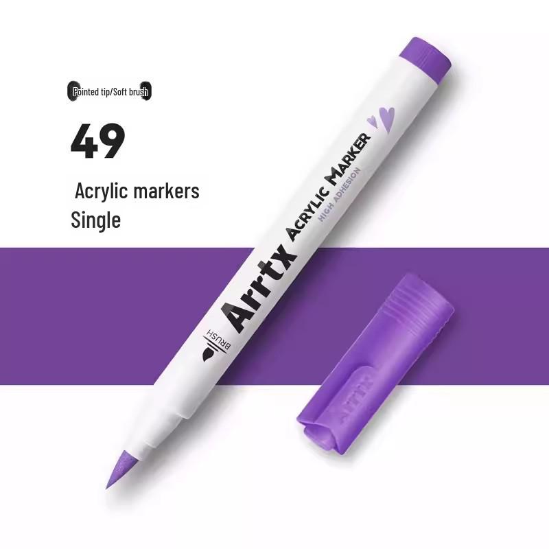 Arrtx Artesian Acrylmarker - Weiche Spitze, Wasserfest, 30 Lilatöne für DIY & Graffiti.