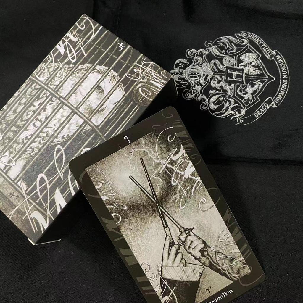 12 x 7 cm großes HP-Tarot-Deck mit Samt-Tarot-Taschen