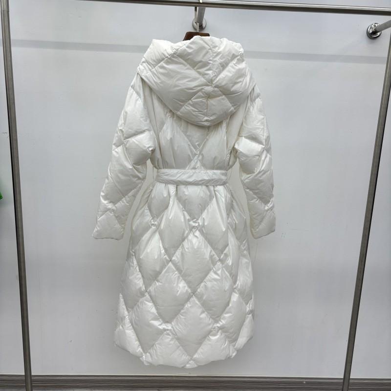 Womens Winter Hooded Oversized Mid-Length Puffer Coat Slim Fit Warm Duck Down Jacket