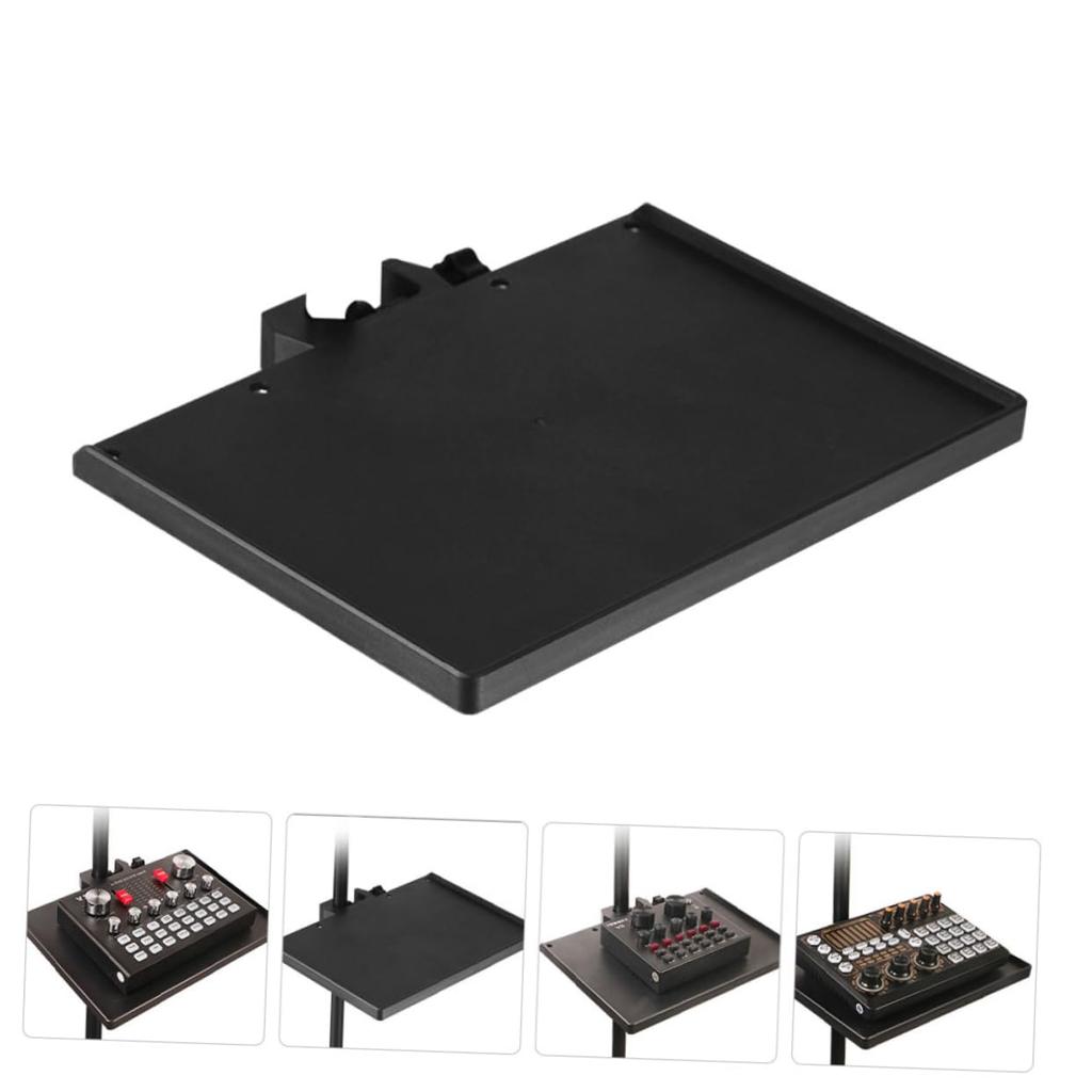 NUOLUX Mobile Phone Live Broadcast Stand Microphone Sound Card Tray Adjustable Bracket Stand Microphone Multifunctional Microphone Storage Tray Holder