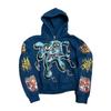 2026 European and American Street Wear Retro Street Hip-hop Pattern 3D Printing Men and Women the Same Gothic Punk Sweater