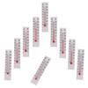 10 Pcs 5Cmx1.1Cm Miniature Paper Cardboard Thermometer Indoor -20-50 Celsius
