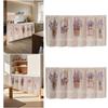 Dustproof Linen Door Curtain Natural Fiber Privacy Screen Adjustable Size for Apartments Studios Home Decoration