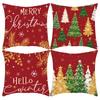 Christmas Linen Pillowcase: Home Sofa Decor & Car Lumbar Support Cushion Cover