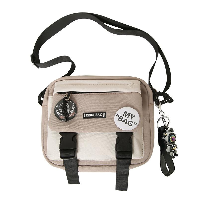 

Сумка-мессенджер, мужская сумка через плечо для пары, студенческая сумка через плечо с цветными блоками хаки