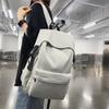 Einfarbig Schultasche College-Stil Männer Leichter wasserdichter Rucksack Frauen Klasse Pendlerrucksack