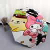 My Melody & Friends Automatic Opening and Closing Cartoon Umbrella - Small Umbrella Suitable for Various Occasions, Portable 3-Fold Small Umbrella for