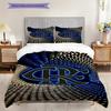 Dynamic Cr Logo Illumination Bedding (1 * duvet cover + 2 * pillowcase, without core) 2D Flat Christmas birthday gift Soft and comfortable Bedding set