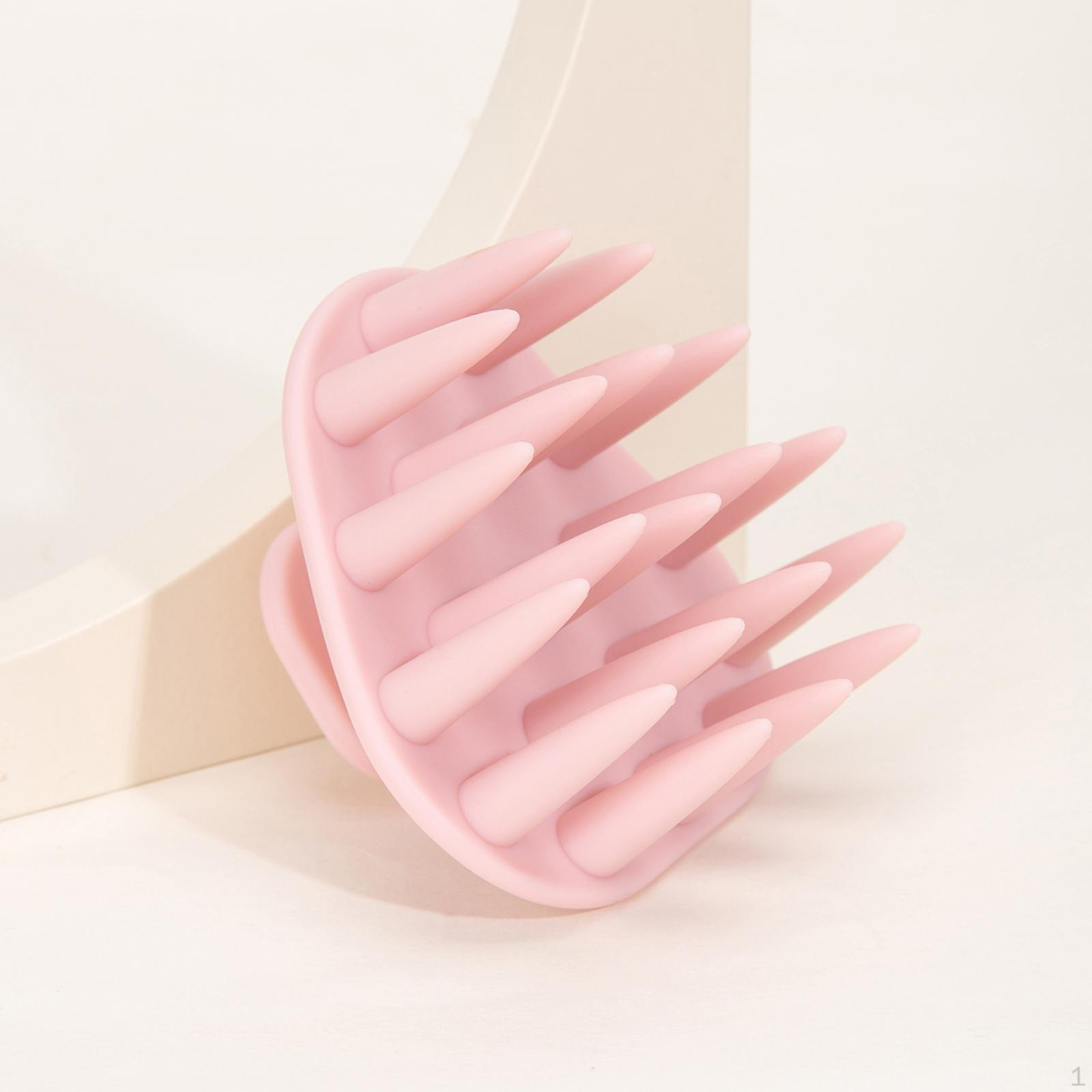 

Массажная щетка для волос и кожи головы для нежного очищения и расслабления розовый