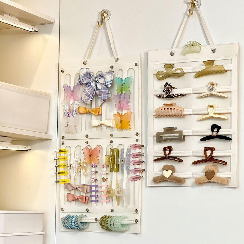 Hair Bows Organizer Wall Hanging Large Capacity Headband Holder Hair Clip Storage Hanger Space Saving Accessory For Girl Room