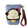 Three-Color Patchwork Mini Canvas Handbag for Women - Cute 6-Inch Phone Bag