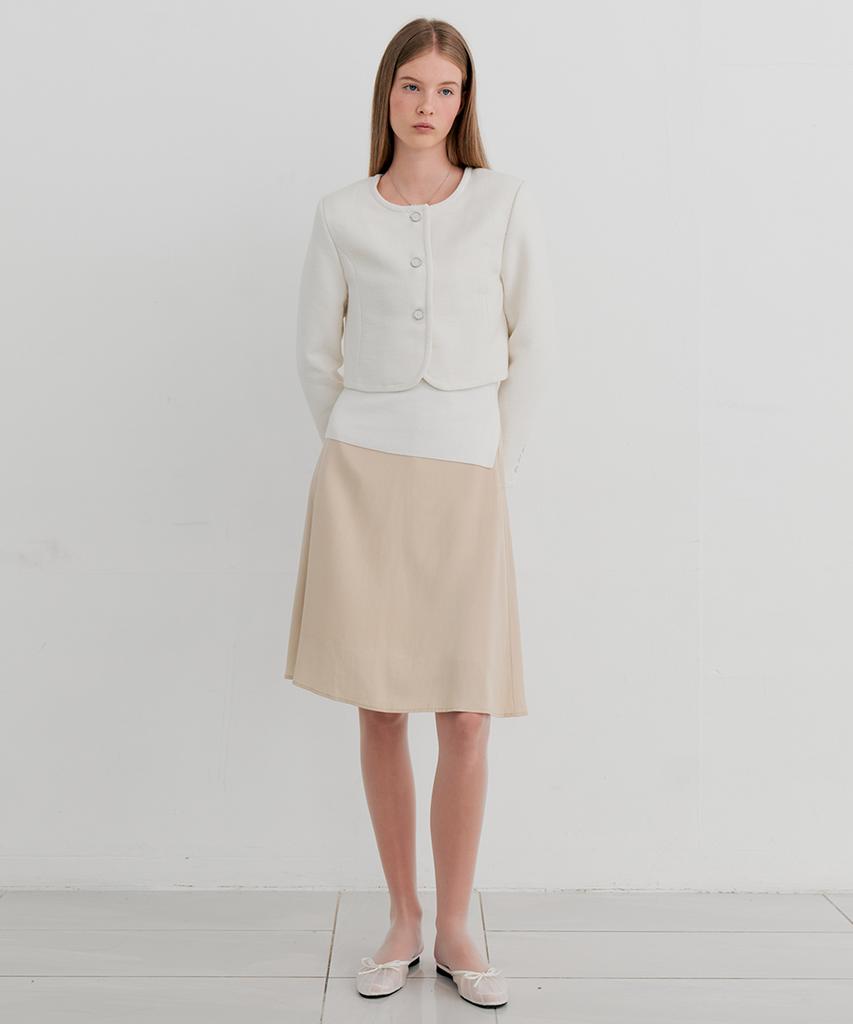Itove Seoul Tencel Flare Midi Skirt Be