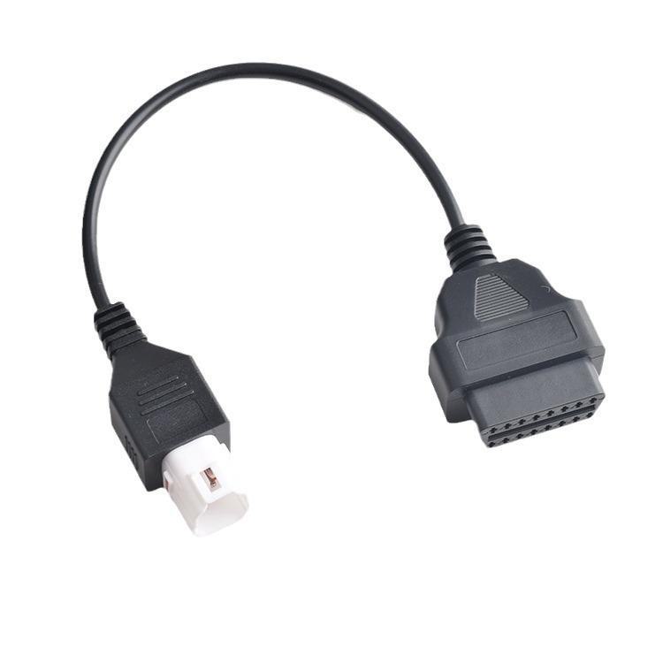 Motocyklový adaptérový kabel pro Yamaha a Honda s připojením 3+4pin+6pin k OBD 16pin.