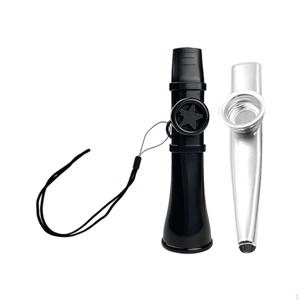 Flet Kazoo Przenośny Instrument Muzyczny ze Sznurkiem na Szyję dla Miłośników Muzyki Nagrody Pokazowe Prezenty