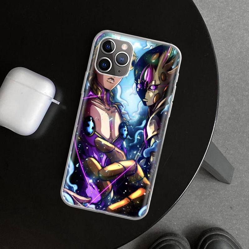 JoJo's Bizarre Adventure Hot Anime Phone Case Cover for iPhone 11 12 13 Mini 14 15 Plus 16 Pro Max 17 Air 7 8 + SE Art Customize