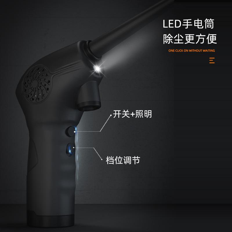 Dust blower wireless charging mini portable dust collector computer keyboard dust removal pneumatic gun household cleaning set